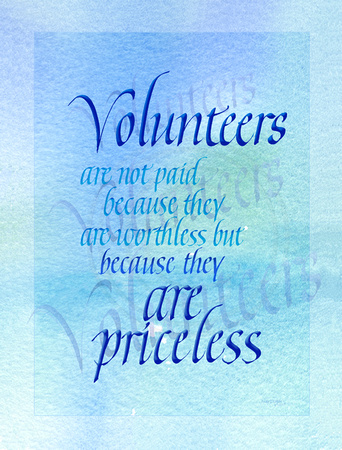 Volunteers are Priceless